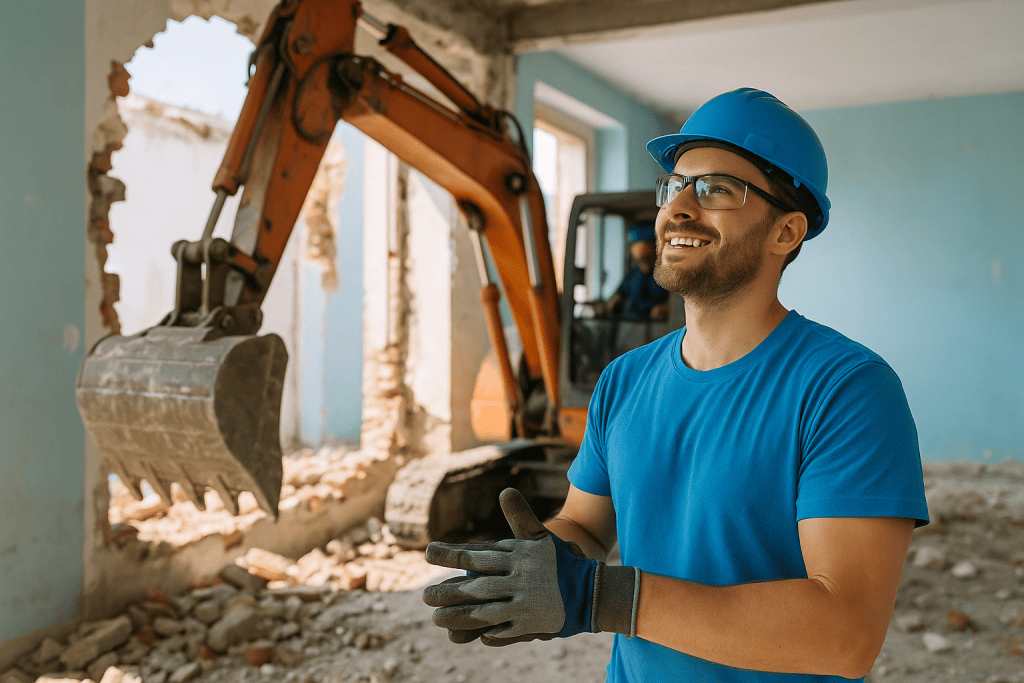 Komplette Abrissarbeiten für neue Bauprojekte